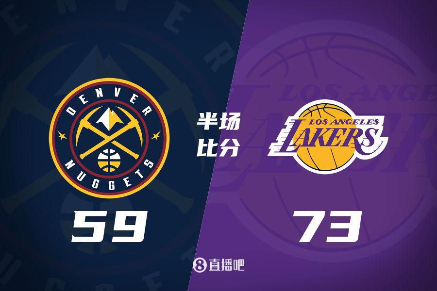  水銀瀉地的進攻火力次節(jié)暫緩！東契奇25分 湖人半場領(lǐng)先掘金14分