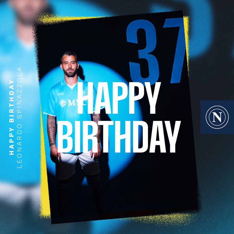  生日快樂！那不勒斯官方發(fā)文慶祝斯皮納佐拉32歲生日