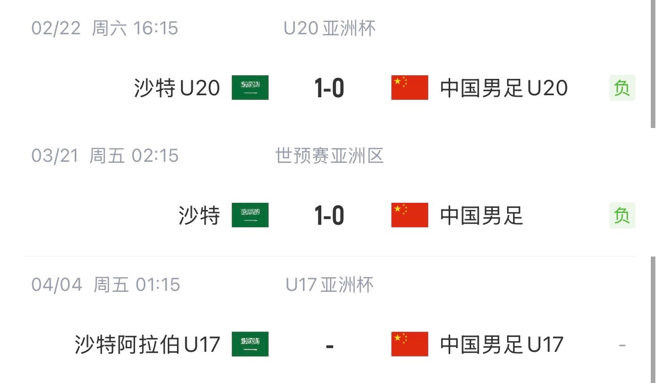  國(guó)字號(hào)三遇沙特！國(guó)少U17亞洲杯首戰(zhàn)對(duì)陣沙特，此前國(guó)足&國(guó)青均負(fù)